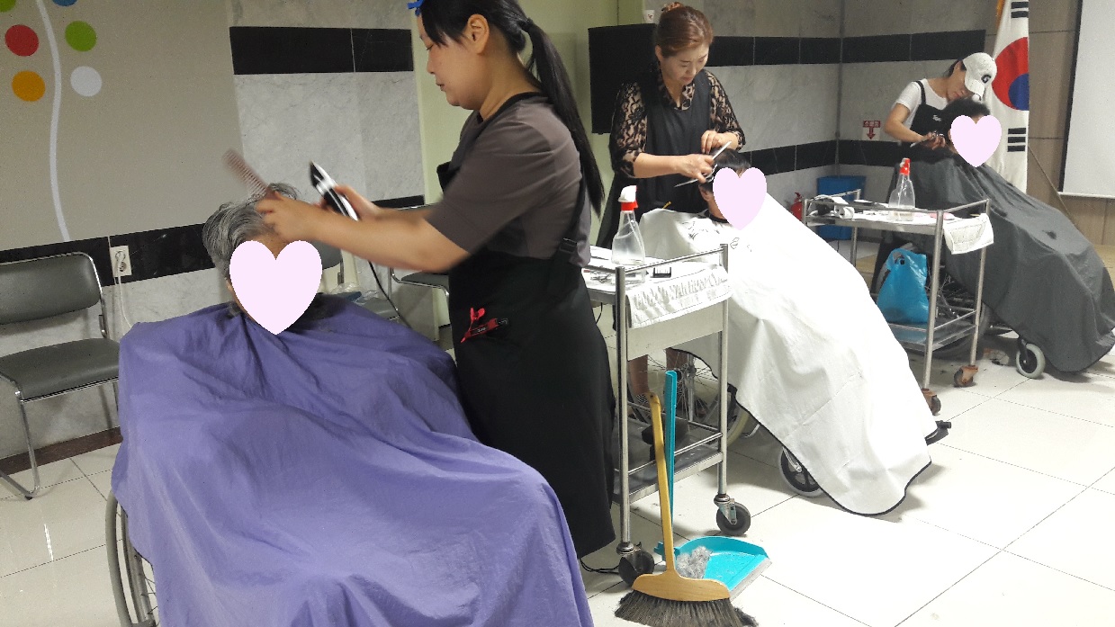 7월 미용봉사