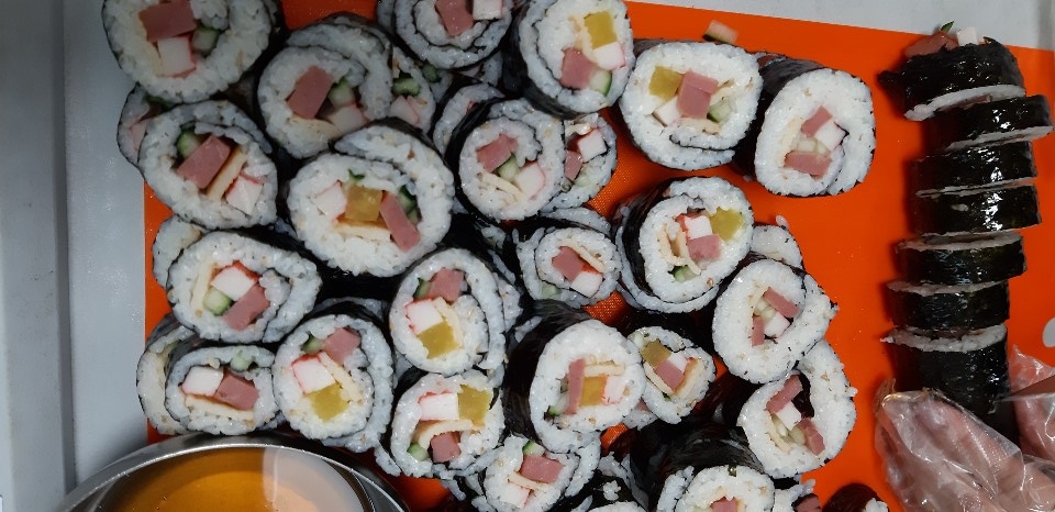 김밥만들기