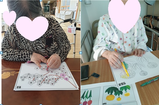 꽃 색칠하기