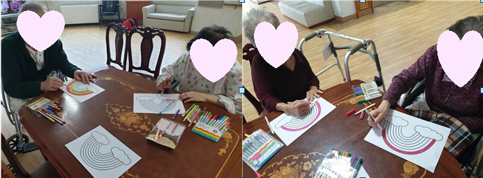 무지개컬러링