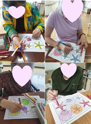 조개색칠하기