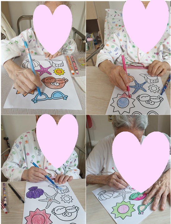 여름용품 컬러링