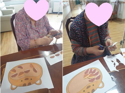 오려붙히기